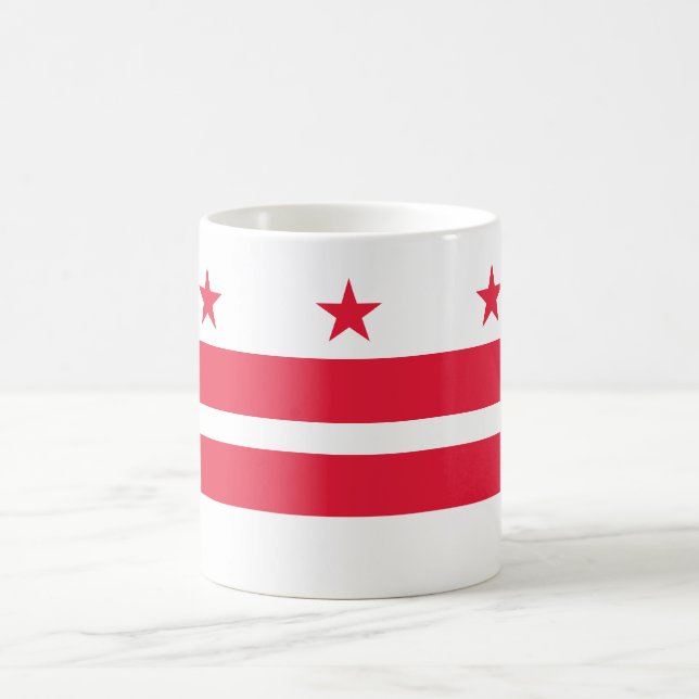 Washington DC State Flag Coffee Mug (Center)