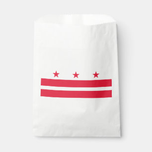 Washington DC State Flag Favour Bags