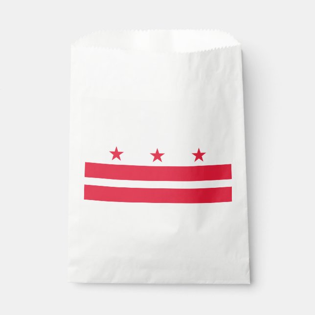 Washington DC State Flag Favour Bags (Front)