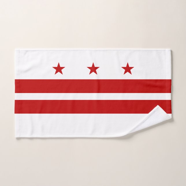 Washington DC State Flag Hand Towel (Hand Towel)