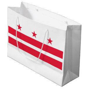 Washington DC State Flag Large Gift Bag