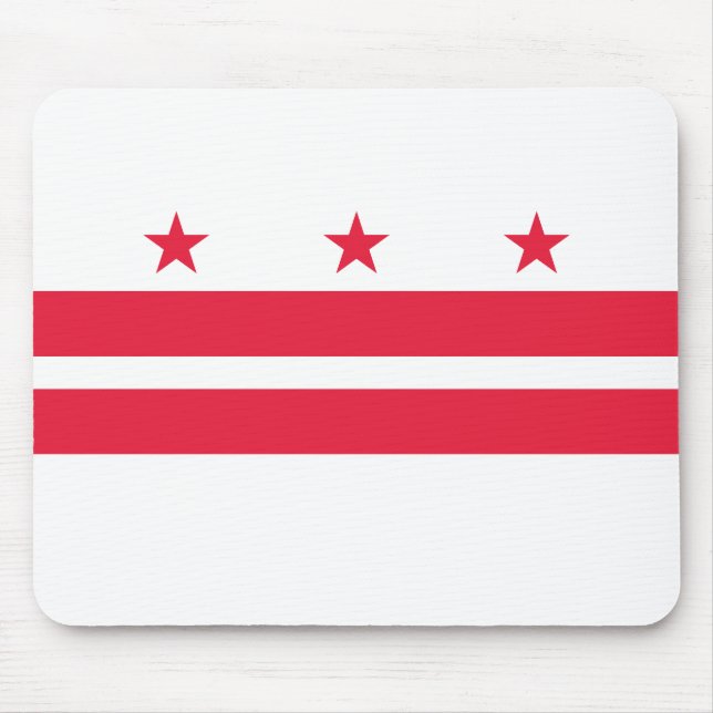 Washington DC State Flag Mouse Pad (Front)