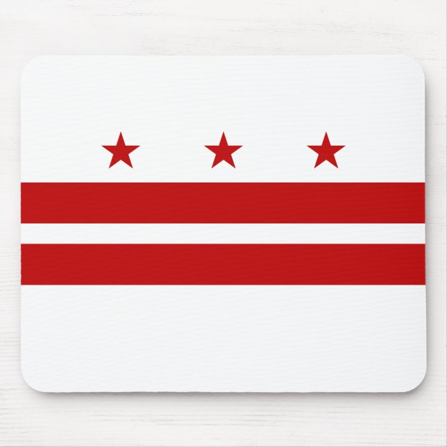 Washington DC State Flag Mouse Pad (Front)