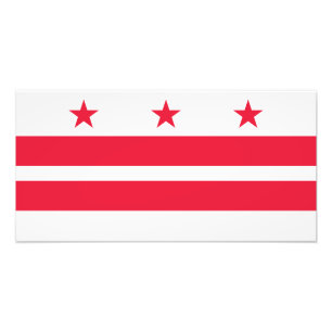 Washington DC State Flag Photo Print