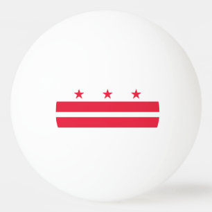 Washington DC State Flag Ping Pong Ball