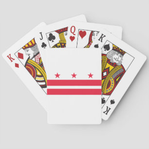 Washington DC State Flag Playing Cards