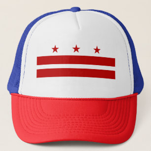 Washington DC State Flag Trucker Hat