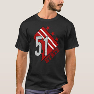 Washington DC Statehood 51st State USA Patriotit T-Shirt