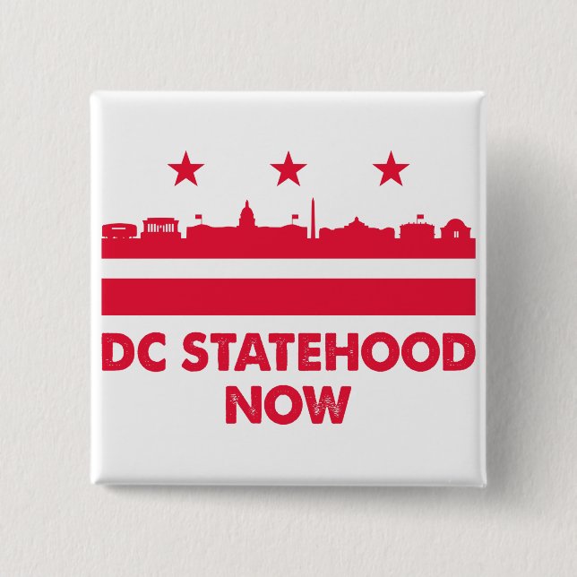 Washington DC statehood now Button (Front)