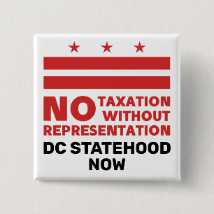 Washington DC statehood NOW pin Button