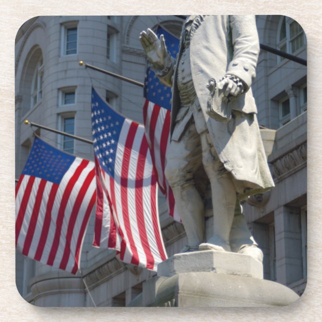 Washington, DC, statue of Benjamin Franklin Coaster (Front)