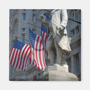 Washington, DC, statue of Benjamin Franklin Magnet