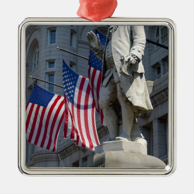 Washington, DC, statue of Benjamin Franklin Metal Tree Decoration (Front)
