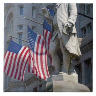 Washington, DC, statue of Benjamin Franklin Tile