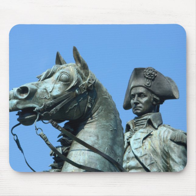 Washington, DC, statue of General George Mouse Pad (Front)