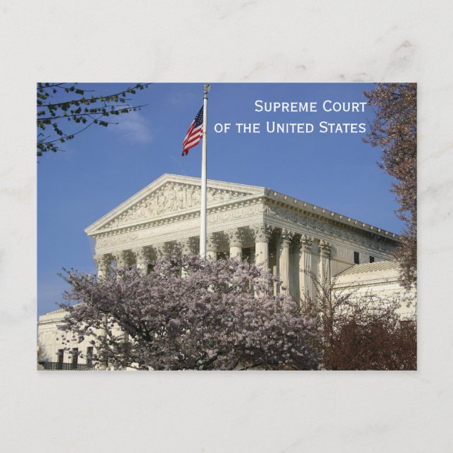 Washington, DC: The Supreme Court Postcard (Front)