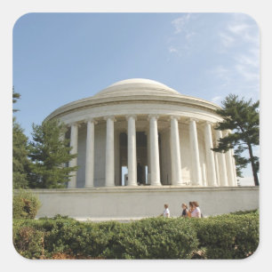 Washington, DC. Thomas Jefferson Memorial Square Sticker