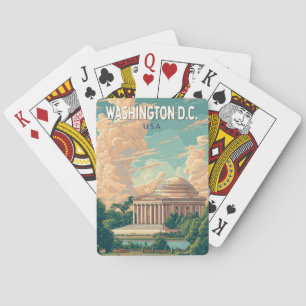 Washington DC Thomas Jefferson Memorial Travel Art Playing Cards