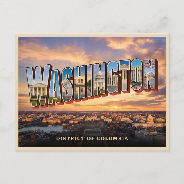 Washington Dc Travel Postcard (Front)