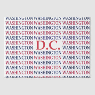 Washington DC Typography Tissue Paper
