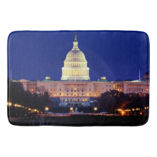 Washington DC United States Capitol at Dusk Bath Mat