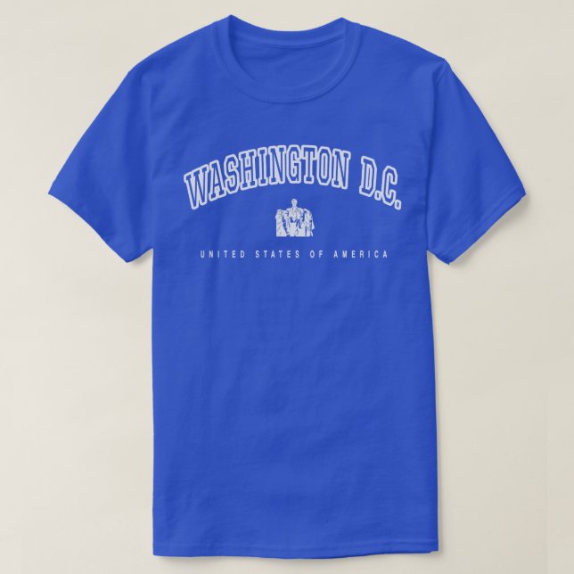 Washington DC United States of America  Statue Mem T-Shirt (Design Front)