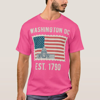 Washington DC USA Flag Love Capitol Hill Souvenir  T-Shirt