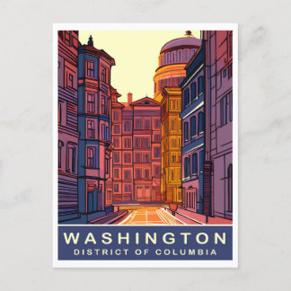 Washington DC, Vibrant Colours, Travel Postcard