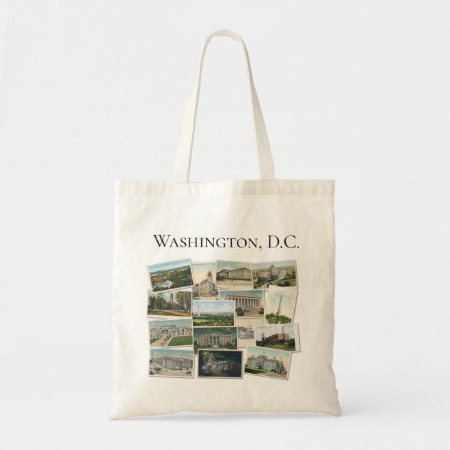 Washington DC: Vintage Postcards double-sided Tote (Front)