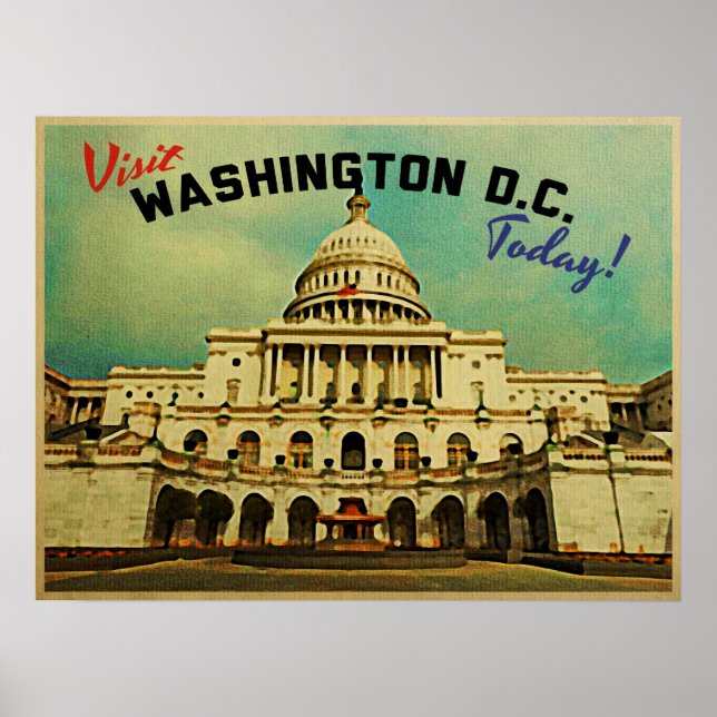 Washington DC Vintage Poster (Front)