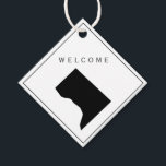 Washington DC  Welcome Bag Gift Tag for Wedding<br><div class="desc">These are the perfect little state map gift tags for your wedding welcome bags or favours. You can customise front and back text.</div>