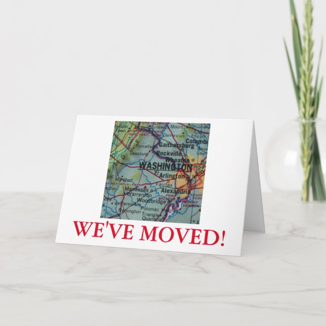 Washington DC We've Moved address announcement (Front)