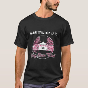 Washington Dc White House Cherry Blossom T-Shirt