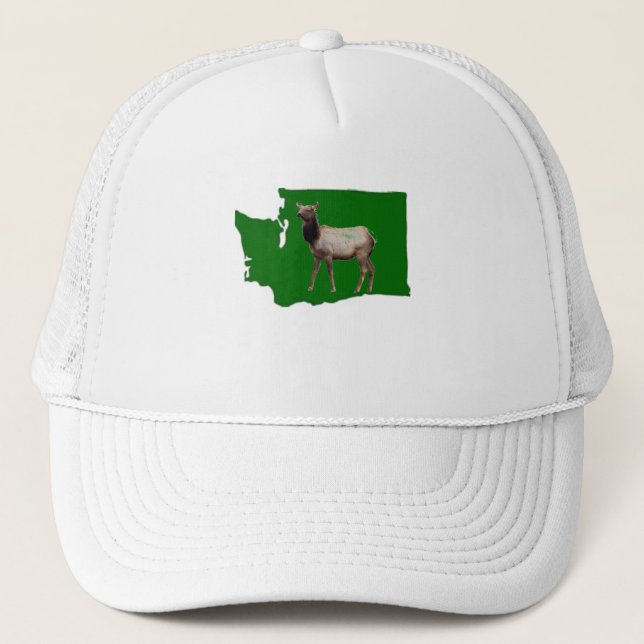 Washington Elk Trucker Hat (Front)