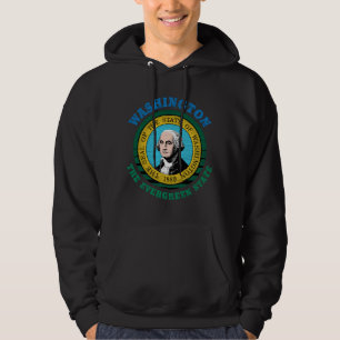 WASHINGTON EVERGREEN STATE FLAG HOODIE