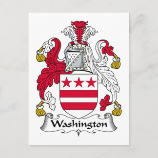Washington Family Crest Postcard