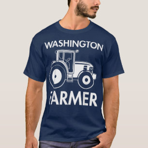 Washington Farmer Vintage Men Tractor Farm Local T-Shirt