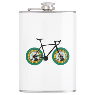 Washington Flag Cycling Hip Flask