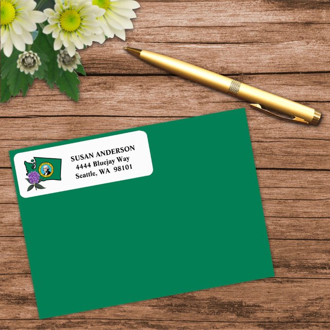 Washington Flag & Flower Pacific Rhododendron (Creator Uploaded)