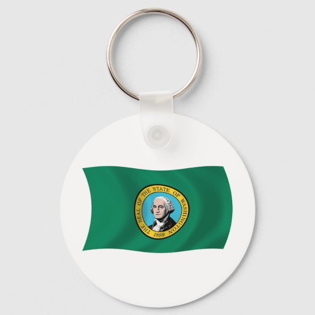 Washington Flag Keychain (Front)