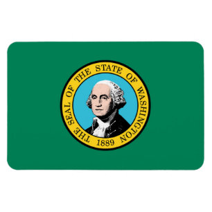 Washington flag magnet
