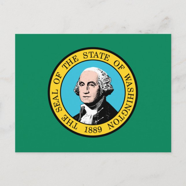 Washington Flag Postcard (Front)