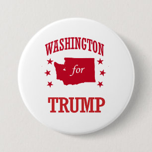 WASHINGTON FOR DONALD TRUMP 7.5 CM ROUND BADGE