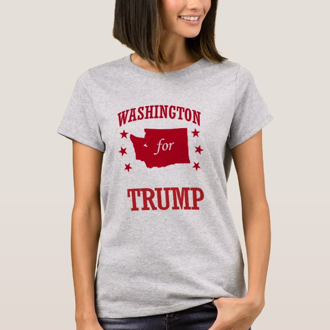 WASHINGTON FOR DONALD TRUMP T-Shirt (Front)