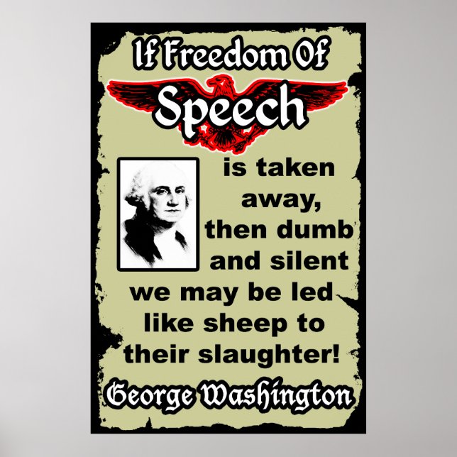 Washington: Freedom of Speech Poster (Front)