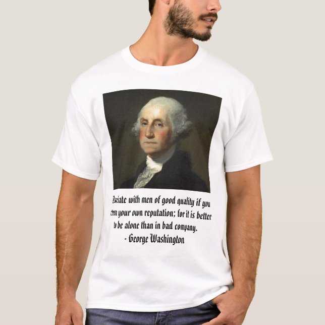 washington, George Washington - Cu... - Customised T-Shirt (Front)