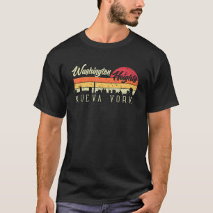 Washington Heights Nueva York New York Retro Style T-Shirt