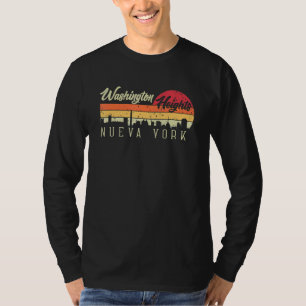 Washington Heights Nueva York New York Retro Style T-Shirt