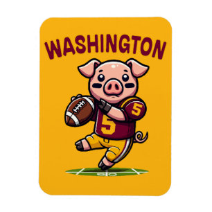 Washington Hog Football Magnet