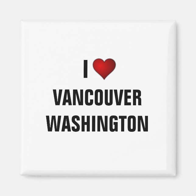 WASHINGTON: I LOVE VANCOUVER MAGNET (Front)